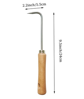 tBesme crevice weeder handle shot for precise crack clearing