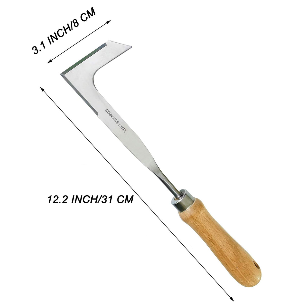 tBesme ergonomic handle for comfortable grip during extended weeding sessions