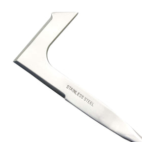 tBesme stainless steel blade delivers durability and rust resistance in tough spots