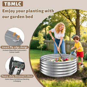 TBMLC Camp Fire Ring Pit closeup of zinc-coated galvanized surface resisting rust