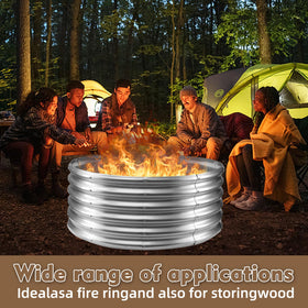 TBMLC Camp Fire Ring Pit heavy-duty-fire-pit for secure, controlled fires in any outdoor setting.