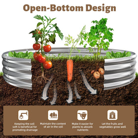 TBMLC galvanized steel fire ring resists weather for lasting use.
