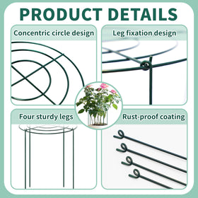 TCBWFY Rust-resistant coating protects the frame from weathering.