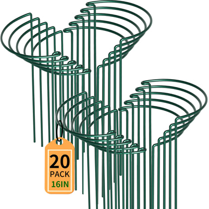 TCBWFY 20-pack plant stakes for heavy plants in borders