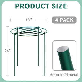 TCBWFY 24in high cage with thick legs stabilizes tall plants