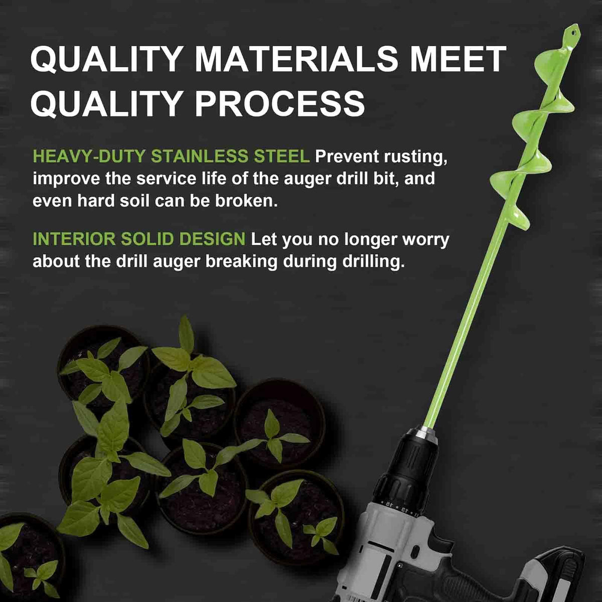 TCBWFY auger bit ideal for bulbs and seedlings planting