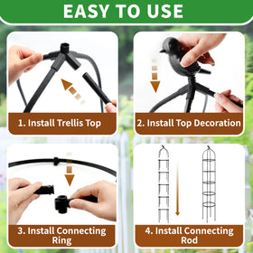 TCBWFY ground stake anchors stabilize tall climbers in windy weather