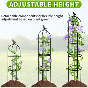 TCBWFY interchangeable decorative toppers to customize garden style.