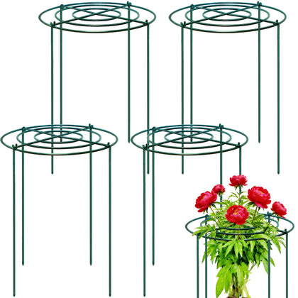 TCBWFY peony cage assembly supports upright growth for tall blooms