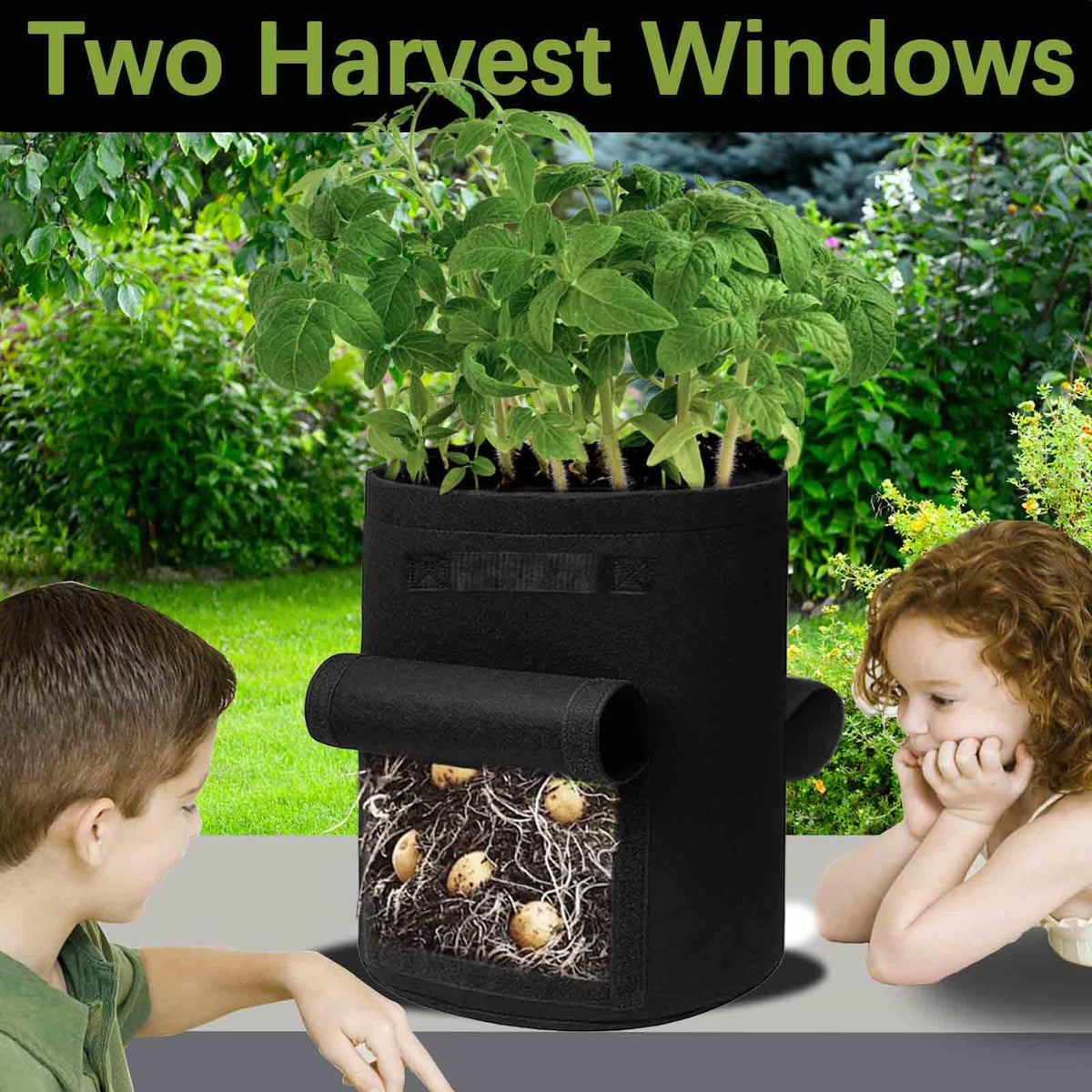 TCBWFY bag with two reinforced handles makes moving easy.