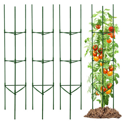 TCBFWY tomato cage components show easy assembly for sturdy garden support.