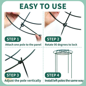 TCBWFY rust-resistant iron wire cage withstands weather