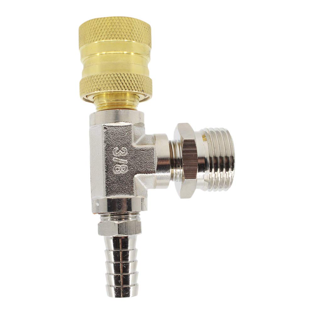 TCD Parts brass faucet adapter with garden hose threads attaches easily to standard hoses.