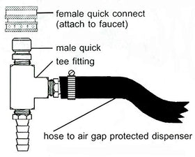 TCD Parts mop bucket filling setup enables quick, efficient cleaning preparation.