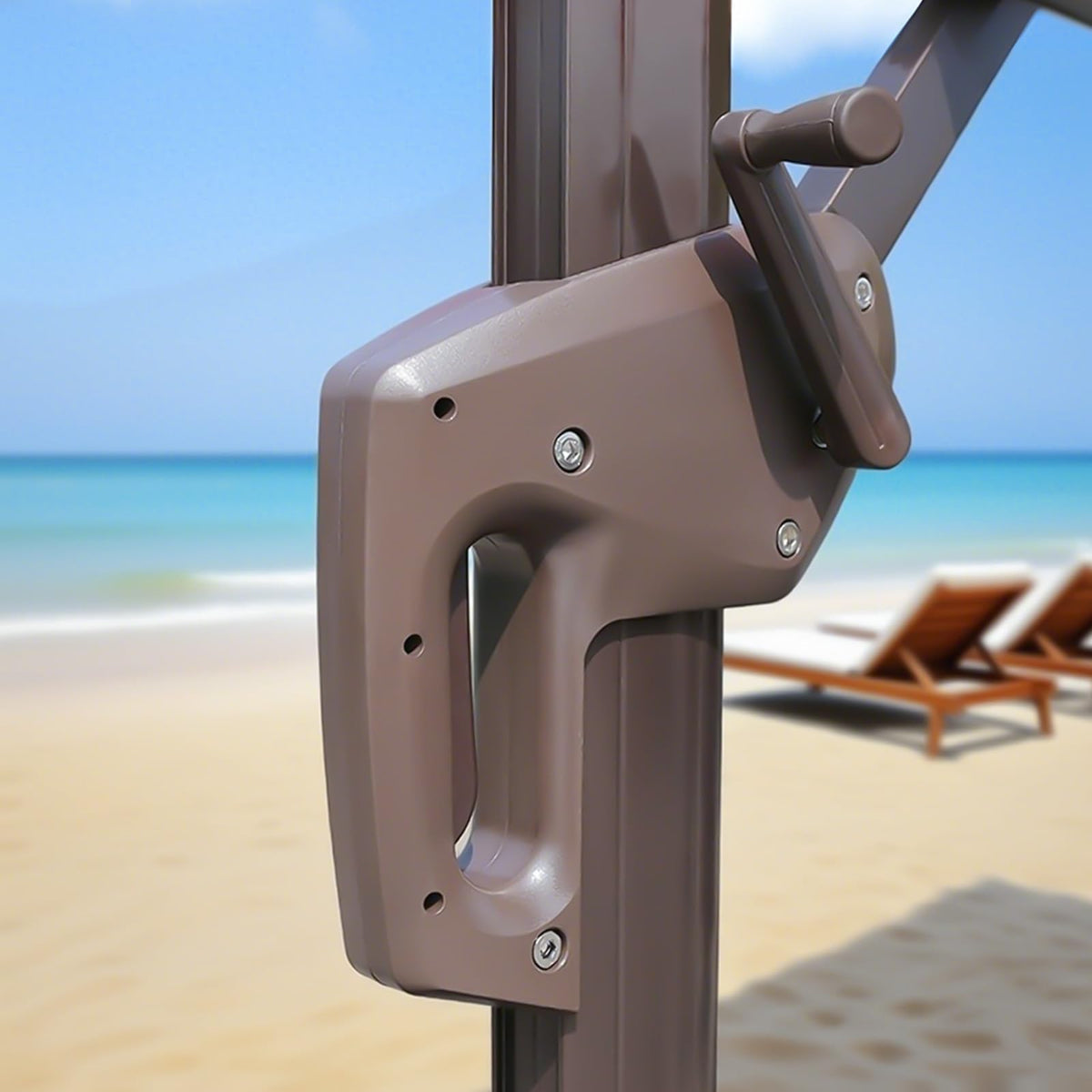 Tceapoo crank handle fits cantilever and Roman umbrellas