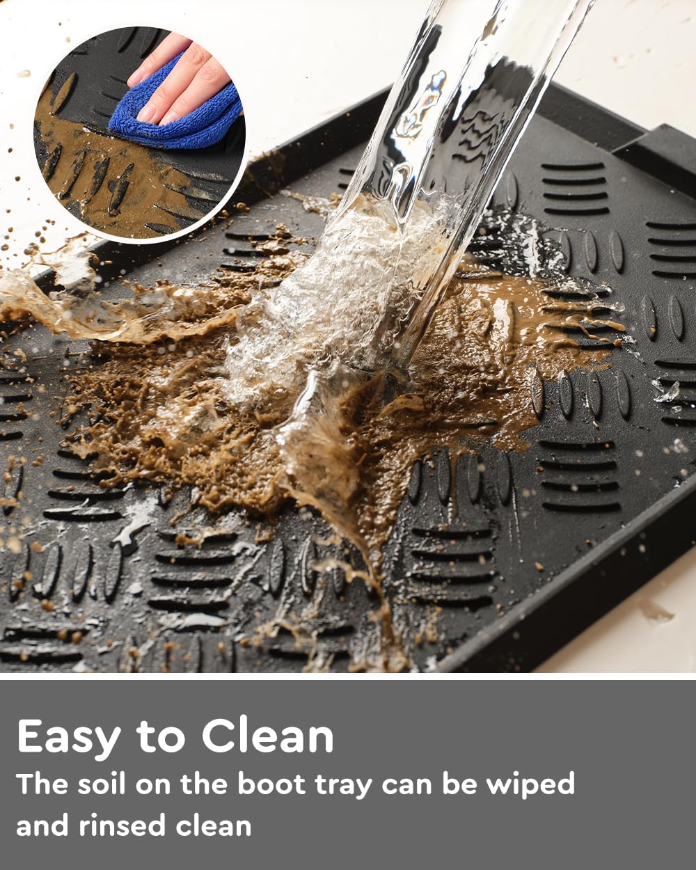 tchdio tray emphasizing durability and easy cleaning