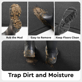 tchdio easy-clean mat—shake or rinse to refresh quickly
