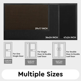 Tchdio versatile entry mat suits front doors, patios, garages.