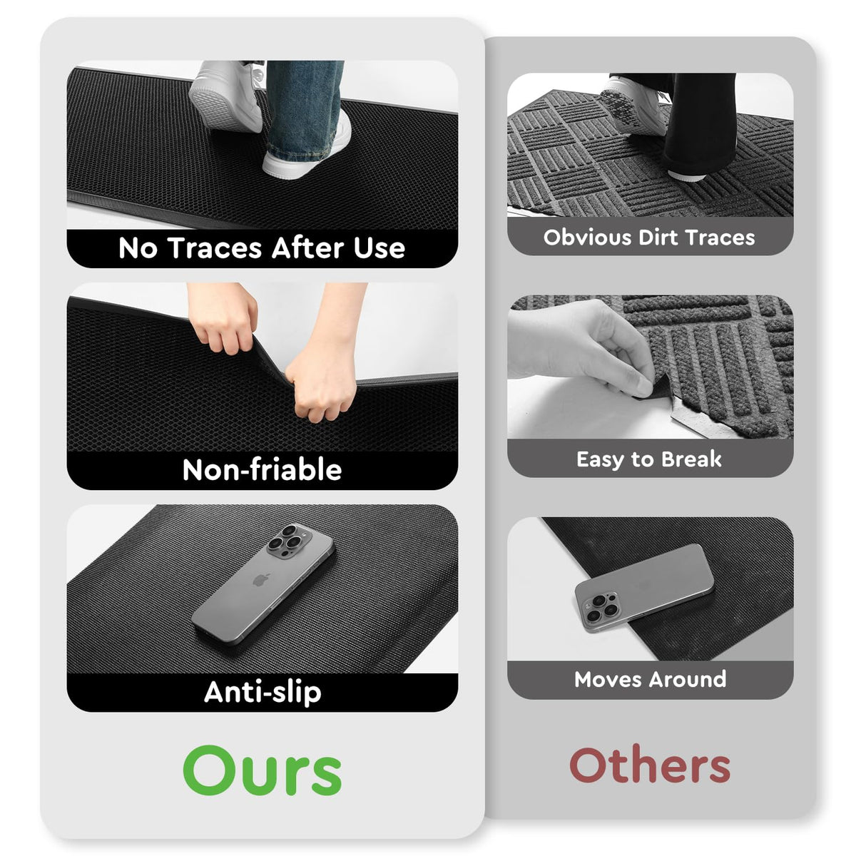 tchdio versatile mat works at home, porch, or garage entrances