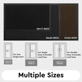 tchdio front door mat suits low-profile doors for safer passage