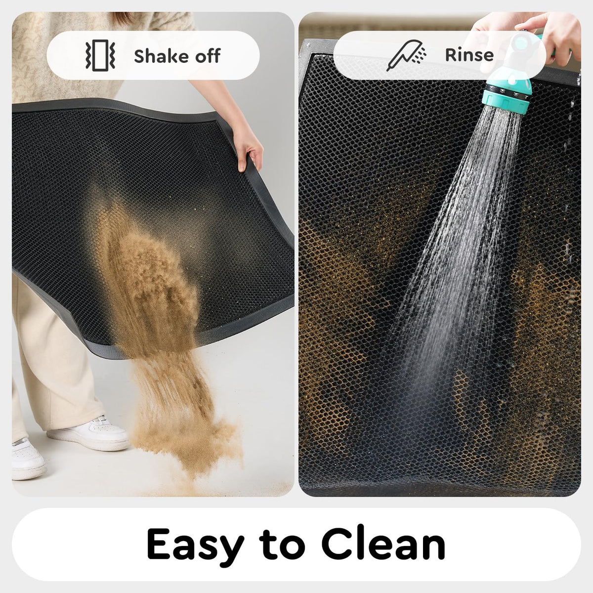 Tchdio stain-resistant outdoor mat stays fresh amid spills