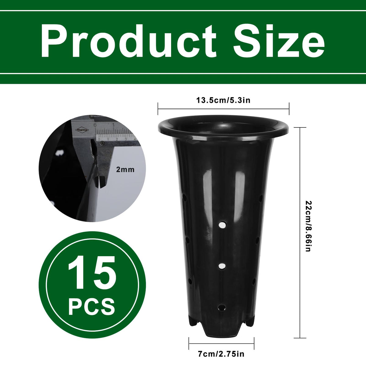 tchrules sturdy 2mm plastic seedling cups, durable and reusable