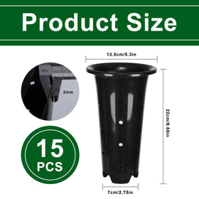 tchrules sturdy 2mm plastic seedling cups, durable and reusable