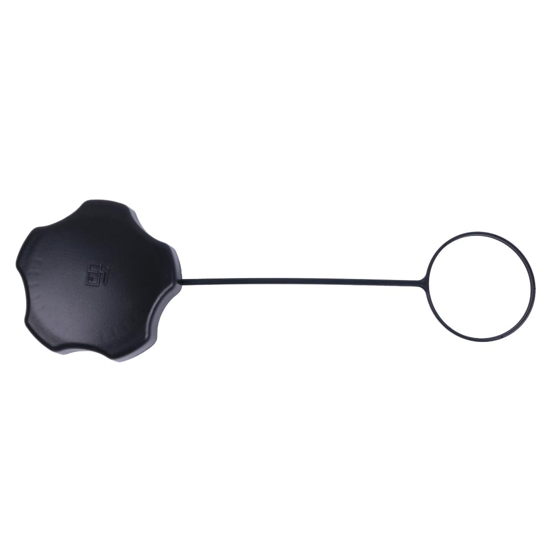 TCINDRR fuel cap close-up highlighting compatibility with multiple mower models