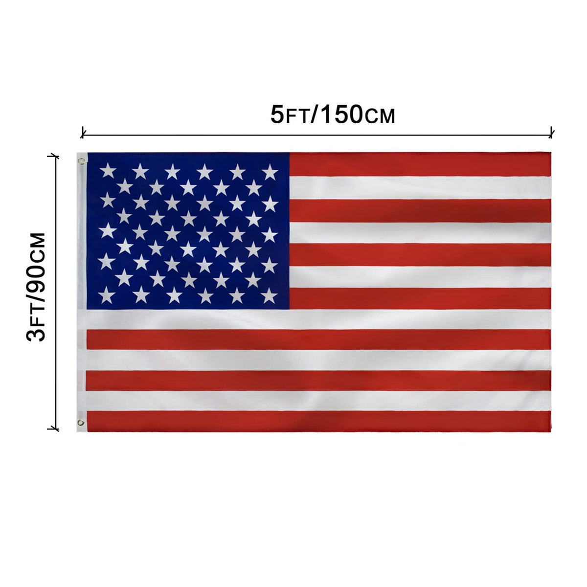 TCTOHZNG American flag indoor display, vibrant color for home or office.