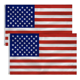 TCTOHZNG American flag 3x5ft outdoors, durable polyester for weather resilience.