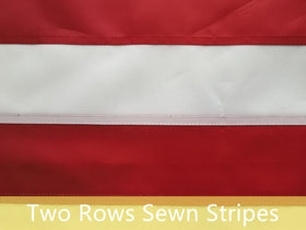 TCTOHZNG brass grommets flag enables easy hanging on poles.