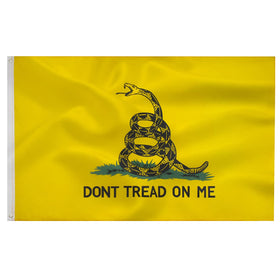 TCTOHZNG Dont Tread On Me flag 3x5 outdoor display for patriotic spaces.