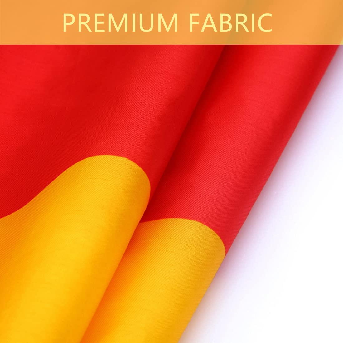 TCTOHZNG double-stitched flag edges enhance longevity during windy events.