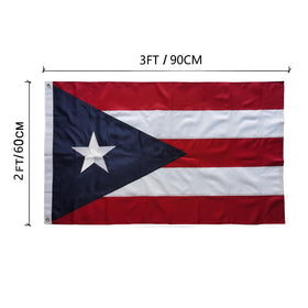 TCTOHZNG embroidered star flag highlighting durable stitching for long-lasting use.