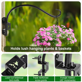 TCYPUHL 360-degree rotation enhances sun exposure for hanging baskets.