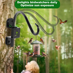 TCYPUHL thick-arm metal support provides durable stability for planters and feeders.