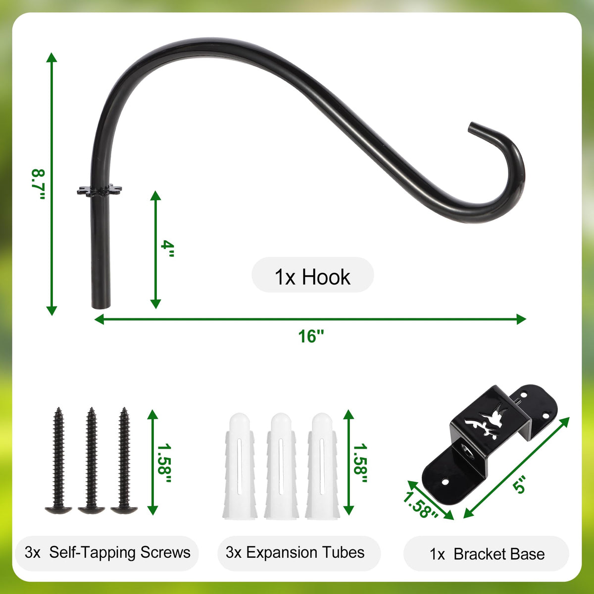 TCYPUHL triple mounting holes allow secure outdoor installation on multiple surfaces.