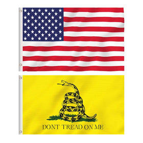 TDHDIKE American flag 3x5ft with brass grommets for easy mounting and bright visibility.