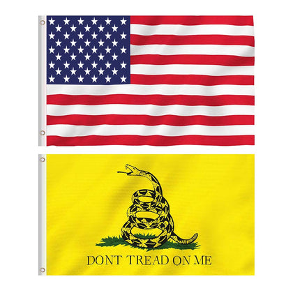 TDHDIKE American flag 3x5ft with brass grommets for easy mounting and bright visibility.