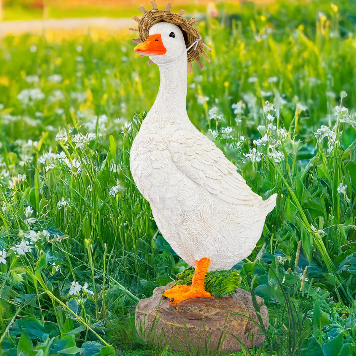 Teaeeno garden statue for patios and backyards enhances outdoor scenes.