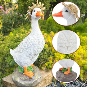 Teaeeno outdoor duck decor features waterproof finish for lasting color.