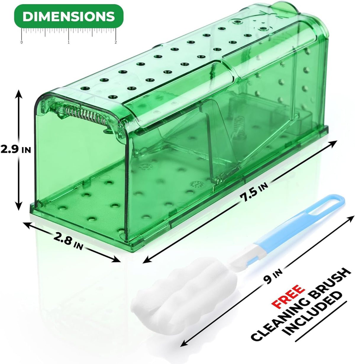 Teal Elite trap bait-area close-up for effective live capture