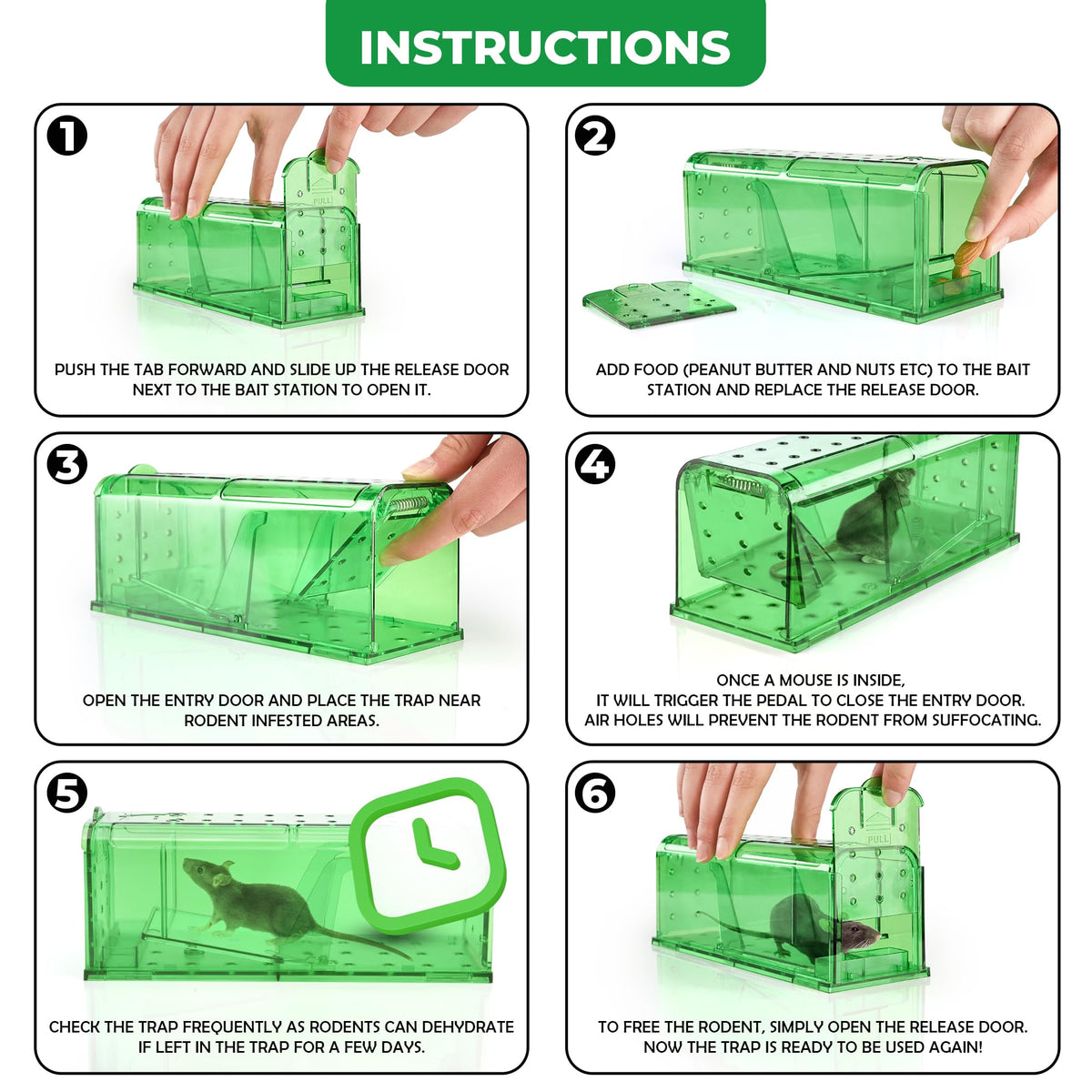 Teal Elite reusable trap for indoor and outdoor pest control.