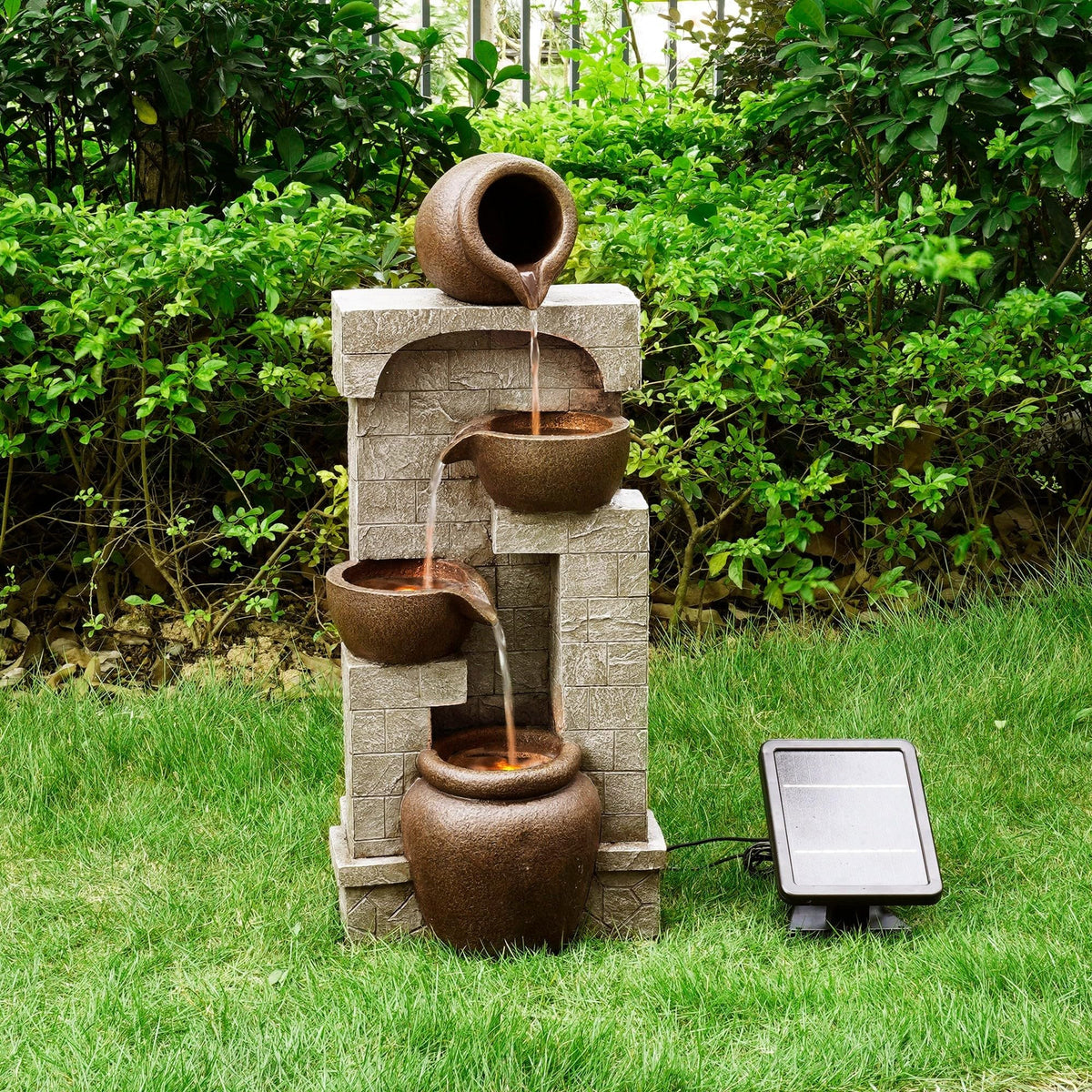 Teamson Home 28.5-inch fountain brings dramatic height to patios and balconies.