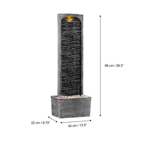 Teamson Home weather-resistant polyresin withstands outdoor seasons.