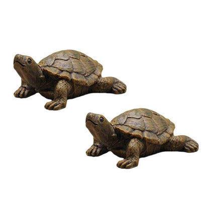 TEAMWILL turtle statue outdoors on porch adds whimsical curb appeal.