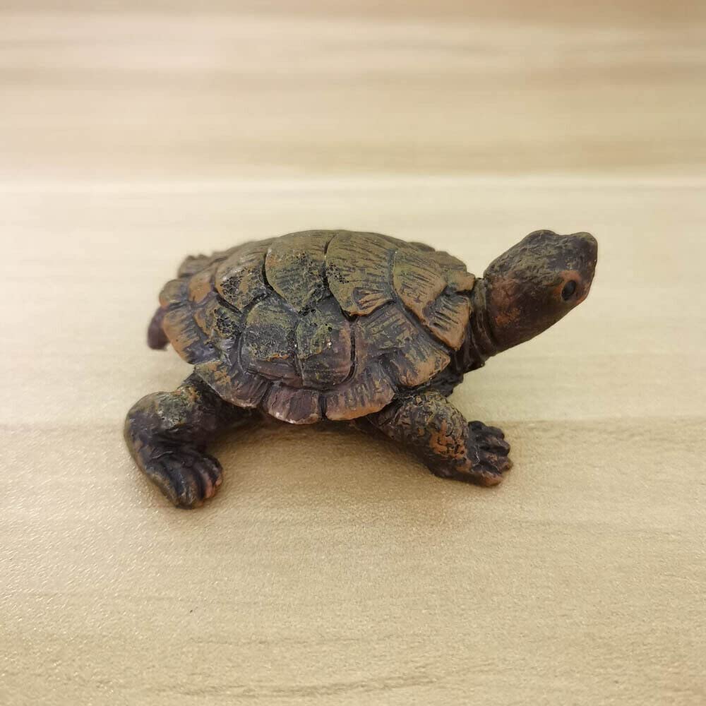 TEAMWILL mini turtle figurine fits small planters.