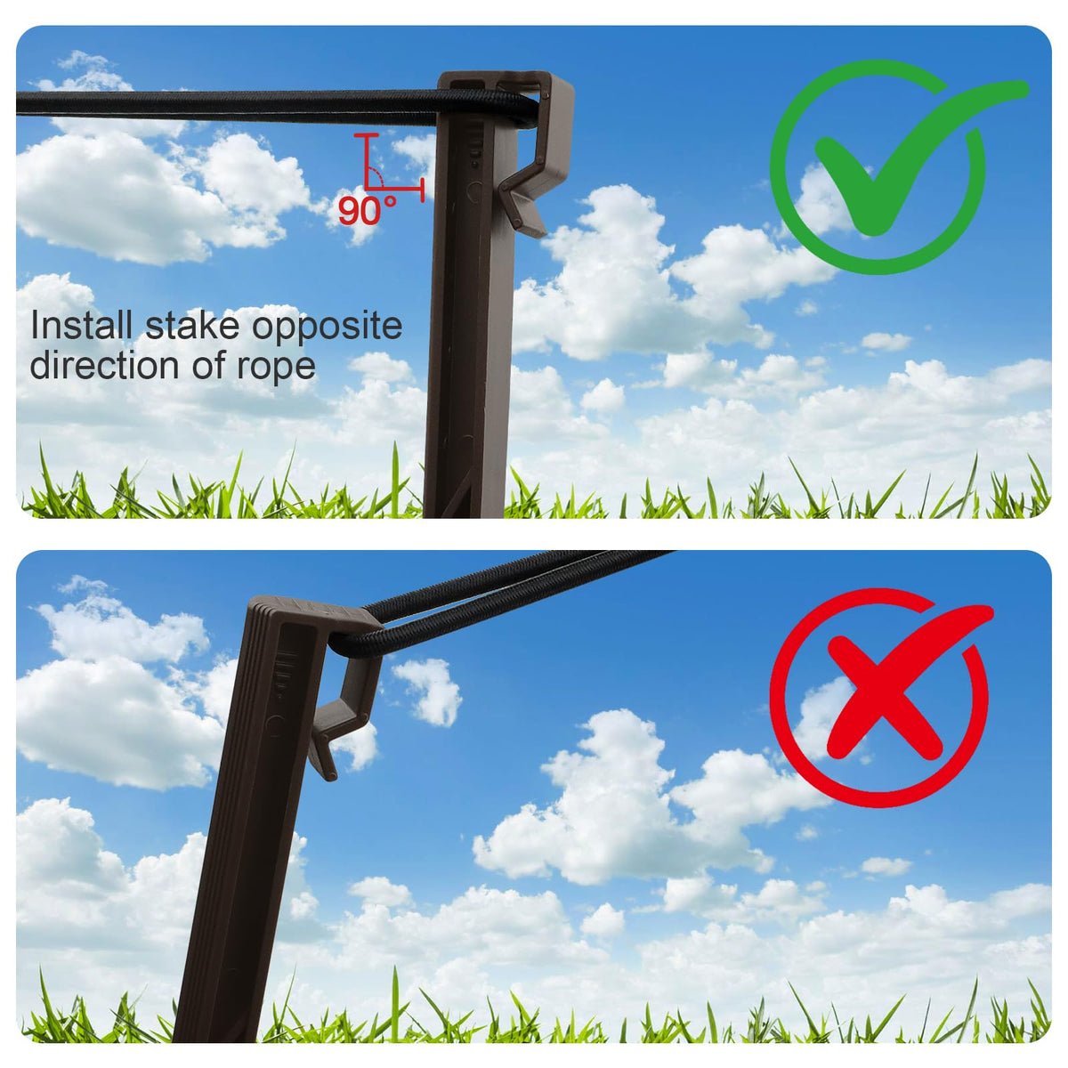 TEANTECH multi-use stakes suitable for beds, lawns, tents, ropes, and decor.