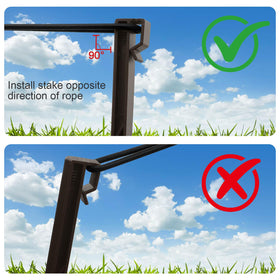 TEANTECH multi-use stakes suitable for beds, lawns, tents, ropes, and decor.