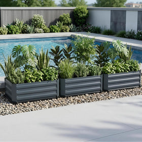 TECANA modern minimalist planter design fits patio or living spaces